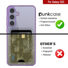 Load image into Gallery viewer, Case de support de carte Galaxy S24 [Série Crystal CardsLot] [Slim Fit] [Purple]
