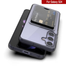 Load image into Gallery viewer, Case de support de carte Galaxy S24 [Série Crystal CardsLot] [Slim Fit] [Black]
