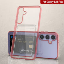 Load image into Gallery viewer, Galaxy S24 Plus Claid Case de cartes [Crystal CardsLot Series] [Slim Fit] [Red]
