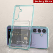 Load image into Gallery viewer, Galaxy S24 Plus Claid Case de cartes [Crystal CardsLot Series] [Slim Fit] [Teal]
