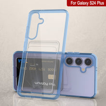 Load image into Gallery viewer, Galaxy S24 Plus Claid Case de cartes [Crystal CardsLot Series] [Slim Fit] [Blue]
