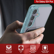 Load image into Gallery viewer, Galaxy S24 Plus Claid Case de cartes [Crystal CardsLot Series] [Slim Fit] [Teal]
