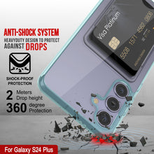 Load image into Gallery viewer, Galaxy S24 Plus Claid Case de cartes [Crystal CardsLot Series] [Slim Fit] [Teal]

