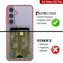 Load image into Gallery viewer, Galaxy S24 Plus Claid Case de cartes [Crystal CardsLot Series] [Slim Fit] [Red]
