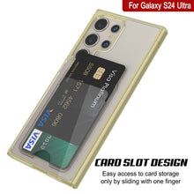 Load image into Gallery viewer, Galaxy S24 Ultra Card Holder Case [Crystal CardsLot Series] [Slim Fit] [Yellow]
