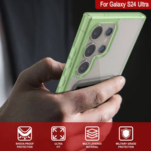 Load image into Gallery viewer, Galaxy S24 Ultra Card Holder Case [Crystal CardsLot Series] [Slim Fit] [Green]
