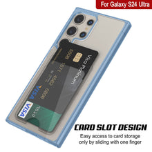 Load image into Gallery viewer, Galaxy S24 Ultra Card Holder Case [Crystal CardsLot Series] [Slim Fit] [Blue]
