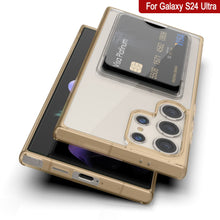 Charger l&#39;image dans la galerie, Galaxy S24 Ultra Card Holder Case [Crystal CardsLot Series] [Slim Fit] [Orange]
