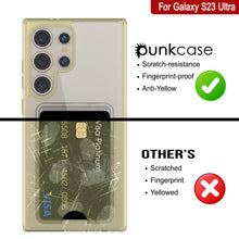Load image into Gallery viewer, Galaxy S24 Ultra Card Holder Case [Crystal CardsLot Series] [Slim Fit] [Yellow]
