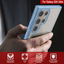 Load image into Gallery viewer, Galaxy S24 Ultra Card Holder Case [Crystal CardsLot Series] [Slim Fit] [Blue]
