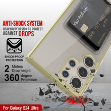 Load image into Gallery viewer, Galaxy S24 Ultra Card Holder Case [Crystal CardsLot Series] [Slim Fit] [Yellow]
