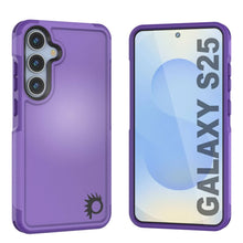 Load image into Gallery viewer, Coque PunkCase pour Galaxy S25, [Série Spartan 2.0] Coque robuste et transparente [Violet]
