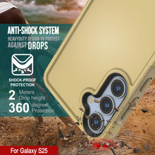 Load image into Gallery viewer, Coque PunkCase pour Galaxy S25, [Série Spartan 2.0] Coque robuste et transparente [Jaune]
