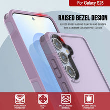 Load image into Gallery viewer, Coque PunkCase pour Galaxy S25, [Série Spartan 2.0] Coque robuste et transparente [Lilas]
