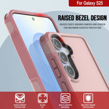 Load image into Gallery viewer, Coque PunkCase pour Galaxy S25, [Série Spartan 2.0] Coque transparente robuste et résistante [Rose]
