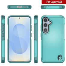 Load image into Gallery viewer, Coque PunkCase pour Galaxy S25, [Série Spartan 2.0] Coque transparente robuste et résistante [Bleu clair]
