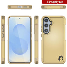 Load image into Gallery viewer, Coque PunkCase pour Galaxy S25, [Série Spartan 2.0] Coque robuste et transparente [Jaune]
