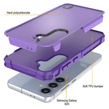 Load image into Gallery viewer, Coque PunkCase pour Galaxy S25, [Série Spartan 2.0] Coque robuste et transparente [Violet]
