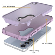 Load image into Gallery viewer, Coque PunkCase pour Galaxy S25, [Série Spartan 2.0] Coque robuste et transparente [Lilas]
