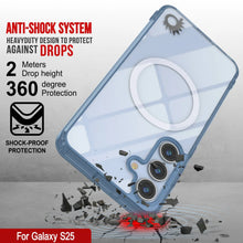 Load image into Gallery viewer, Étui de chargement sans fil magnétique pour Galaxy S25 [Série acrylique transparente] [Antidérapant] pour Galaxy S25 [Marine]
