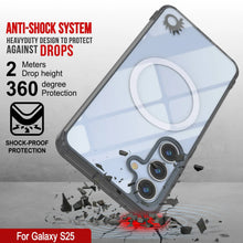 Load image into Gallery viewer, Étui de chargement sans fil magnétique pour Galaxy S25 [Série acrylique transparente] [Antidérapant] pour Galaxy S25 [Noir]
