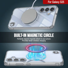 Load image into Gallery viewer, Étui de chargement sans fil magnétique pour Galaxy S25 [Série acrylique transparente] [Antidérapant] pour Galaxy S25 [Transparent]
