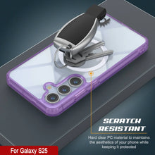 Load image into Gallery viewer, Étui de chargement sans fil magnétique pour Galaxy S25 [Série acrylique transparente] [Antidérapant] pour Galaxy S25 [Violet]
