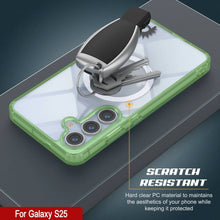 Load image into Gallery viewer, Étui de chargement sans fil magnétique pour Galaxy S25 [Série acrylique transparente] [Antidérapant] pour Galaxy S25 [Vert]
