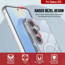 Load image into Gallery viewer, Étui de chargement sans fil magnétique pour Galaxy S25 [Série acrylique transparente] [Antidérapant] pour Galaxy S25 [Transparent]
