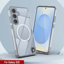 Load image into Gallery viewer, Étui de chargement sans fil magnétique pour Galaxy S25 [Série acrylique transparente] [Antidérapant] pour Galaxy S25 [Transparent]
