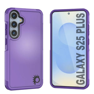 Coque PunkCase pour Galaxy S25+ Plus, [Série Spartan 2.0] Coque robuste et transparente [Violet]