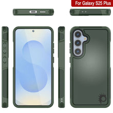 Load image into Gallery viewer, Coque PunkCase pour Galaxy S25+ Plus, [Série Spartan 2.0] Coque transparente robuste et résistante [Vert foncé]
