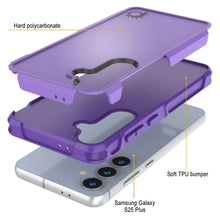 Load image into Gallery viewer, Coque PunkCase pour Galaxy S25+ Plus, [Série Spartan 2.0] Coque robuste et transparente [Violet]
