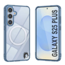 Load image into Gallery viewer, Étui de chargement sans fil magnétique pour Galaxy S25 Plus [Série acrylique transparente] [Antidérapant] pour Galaxy S25 Plus [Marine]
