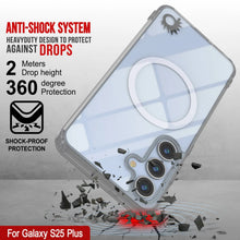 Load image into Gallery viewer, Étui de chargement sans fil magnétique pour Galaxy S25 Plus [Série acrylique transparente] [Antidérapant] pour Galaxy S25 Plus [Argent]

