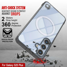 Load image into Gallery viewer, Étui de chargement sans fil magnétique pour Galaxy S25 Plus [Série acrylique transparente] [Antidérapant] pour Galaxy S25 Plus [Noir]
