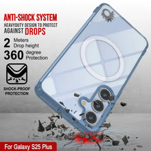 Load image into Gallery viewer, Étui de chargement sans fil magnétique pour Galaxy S25 Plus [Série acrylique transparente] [Antidérapant] pour Galaxy S25 Plus [Marine]
