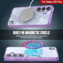 Load image into Gallery viewer, Étui de chargement sans fil magnétique pour Galaxy S25 Plus [Série acrylique transparente] [Antidérapant] pour Galaxy S25 Plus [Violet]
