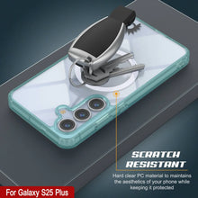 Load image into Gallery viewer, Étui de chargement sans fil magnétique pour Galaxy S25 Plus [Série acrylique transparente] [Antidérapant] pour Galaxy S25 Plus [Sarcelle]
