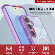 Load image into Gallery viewer, Étui de chargement sans fil magnétique pour Galaxy S25 Plus [Série acrylique transparente] [Antidérapant] pour Galaxy S25 Plus [Violet]
