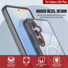 Load image into Gallery viewer, Étui de chargement sans fil magnétique pour Galaxy S25 Plus [Série acrylique transparente] [Antidérapant] pour Galaxy S25 Plus [Noir]
