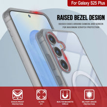 Load image into Gallery viewer, Étui de chargement sans fil magnétique pour Galaxy S25 Plus [Série acrylique transparente] [Antidérapant] pour Galaxy S25 Plus [Argent]
