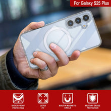 Load image into Gallery viewer, Étui de chargement sans fil magnétique pour Galaxy S25 Plus [Série acrylique transparente] [Antidérapant] pour Galaxy S25 Plus [Transparent]
