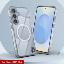Load image into Gallery viewer, Étui de chargement sans fil magnétique pour Galaxy S25 Plus [Série acrylique transparente] [Antidérapant] pour Galaxy S25 Plus [Transparent]

