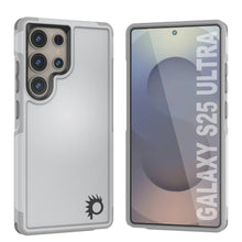 Charger l&#39;image dans la galerie, Coque PunkCase pour Galaxy S25 Ultra, [Série Spartan 2.0] Coque transparente robuste et résistante [Blanc]
