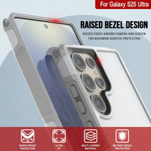 Charger l&#39;image dans la galerie, Coque PunkCase pour Galaxy S25 Ultra, [Série Spartan 2.0] Coque transparente robuste et résistante [Blanc]
