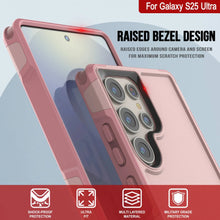 Load image into Gallery viewer, Coque PunkCase pour Galaxy S25 Ultra, [Série Spartan 2.0] Coque transparente robuste et résistante [Rose]
