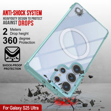 Load image into Gallery viewer, Étui de chargement sans fil magnétique pour Galaxy S25 Ultra [Série acrylique transparente] [Antidérapant] pour Galaxy S25 Ultra [Sarcelle]
