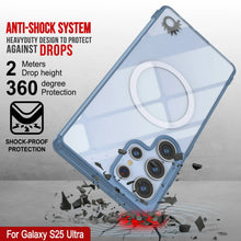 Load image into Gallery viewer, Étui de chargement sans fil magnétique pour Galaxy S25 Ultra [Série acrylique transparente] [Antidérapant] pour Galaxy S25 Ultra [Marine]
