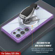 Load image into Gallery viewer, Étui de chargement sans fil magnétique pour Galaxy S25 Ultra [Série acrylique transparente] [Antidérapant] pour Galaxy S25 Ultra [Violet]
